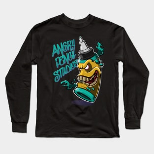 Angry Ink Bottle Long Sleeve T-Shirt
